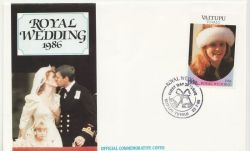 1986-07-23 Tuvalu Royal Wedding FDC (86260)