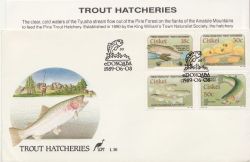 1989-06-08 Ciskei Trout Hatcheries Stamps FDC (86338)
