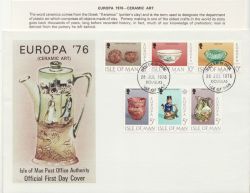 1976-07-28 Europa Ceramic Art Stamps FDC (86348)