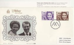 1973-11-14 Royal Wedding Stamps Westminster FDC (86357)