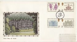 1973-08-15 Inigo Jones Stamps Textile FDC (86362)