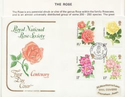 1976-06-30 Roses Stamps Northampton FDC (86406)