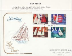 1975-06-11 Sailing Stamps Leeds FDC (86408)