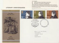 1971-07-28 Literary Anniversaries London EC FDC (86418)