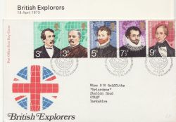 1973-04-18 British Explorers Stamps Bureau FDC (86449)