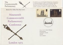 1973-09-12 Parliament Stamps Bureau FDC (86452)