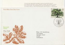 1973-02-28 British Trees Stamp Bureau FDC (86455)