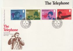 1976-03-10 Telephone Stamps Holywell Green cds FDC (86474)