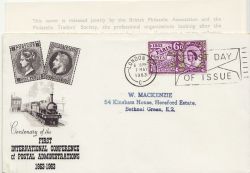 1963-05-07 Paris Postal Conf PHOS London Slogan FDC (86489)