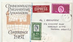 1961-09-25 Parliamentary Conference Holloway cds FDC (86492)