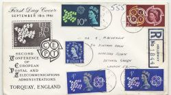 1961-09-18 CEPT Europa Stamps Holloway cds FDC (86495)