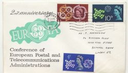 1961-09-18 CEPT Europa Stamps Holloway FDC (86496)