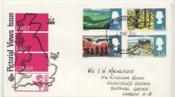 1966-05-02 Landscapes Phos Stamps London FDC (86501)