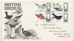 1966-08-08 British Birds Stamps London FDC (86505)