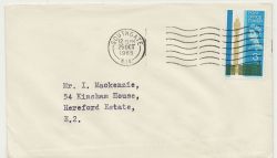 1965-10-25 Post Office Tower Stamp Used on Cover (86525)