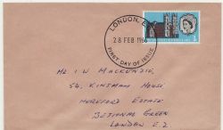 1966-02-28 Westminster Abbey 3d London FDC (86576)