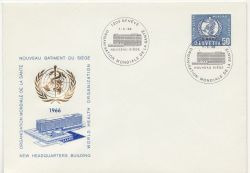1966-05-07 Switzerland World Health Org FDC (86631)