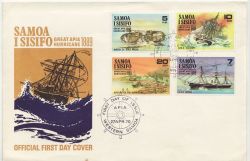 1970-04-27 Samoa Apia Hurricane Stamps FDC (86638)