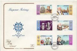 1985-09-10 Jersey Huguenot Stamps FDC (86646)