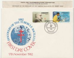 1982-11-17 Zimbabwe Tubercle Bacillus Stamps FDC (86649)