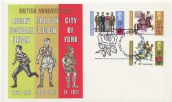 1971-08-25 Anniversaries Stamps Twickenham FDC (86753)