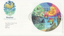 2001-03-13 Weather Stamps M/S Bureau FDC (86784)