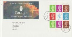 1992-10-27 Tolkien Bklt Pane Stamps Bureau FDC (86856)