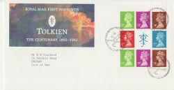 1992-10-27 Tolkien Bklt Pane Stamps Bureau FDC (86860)
