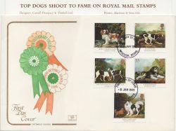 1991-01-08 Dogs Stamps Windsor Cotswold FDC (86987)