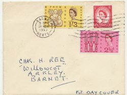 1963-03-21 Freedom From Hunger Stamps Barnet FDC (86991)