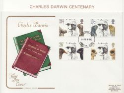 1982-02-10 Charles Darwin Stamps WINDSOR FDC (87018)