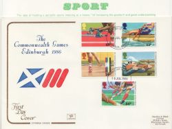 1986-07-15 Commonwealth Games Sport Windsor FDC (87021)