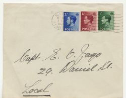 1936-09-01 KEVIII Definitive Stamps Bath FDC (87025)