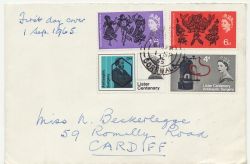 1965-09-01 Arts / Lister Cornwall cds FDC (87053)