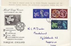1961-09-18 CEPT Europa Stamps Prestwich cds FDC (87065)