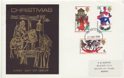 1968-11-25 Christmas Stamps Kingston FDC (87123)