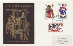 1968-11-25 Christmas Stamps Kingston FDC (87124)