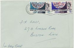 1965-11-15 ITU Centenary Stamps Boston FDC (87249)