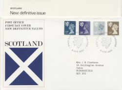 1981-04-08 Scotland Definitive Stamps Edinburgh FDC (87352)