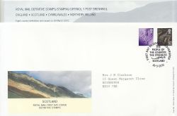 2010-03-30 Scotland Definitive Stamps EDINBURGH FDC (87380)