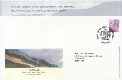 2013-03-27 Scotland Definitive Stamp Edinburgh FDC (87383)