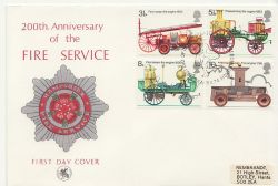 1974-04-24 Fire Service Stamps Bureau FDC (87418)