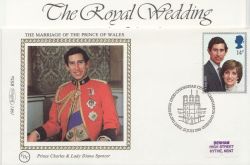 1981-07-22 Royal Wedding Stamps Caernarfon FDC (87447)