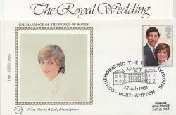 1981-07-22 Royal Wedding Stamps Althorp FDC (87449)