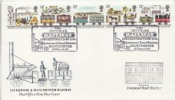 1980-03-12 Railway Stamps Liverpool Road Station FDC (87506)