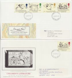 1988-09-06 Edward Lear Stamps x6 Different FDC (87611)