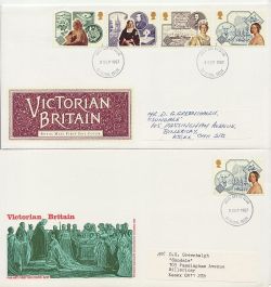 1987-09-08 Victorian Britain x6 Different FDC (87612)