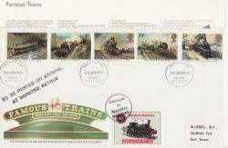 1985-01-22 Famous Trains Bluebell Railway FDC (87702)