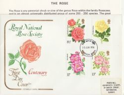 1976-06-30 Royal National Rose Society Windsor FDC (87728)