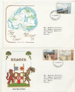 1971-06-16 Ulster Paintings x2 London EC FDC (87758)